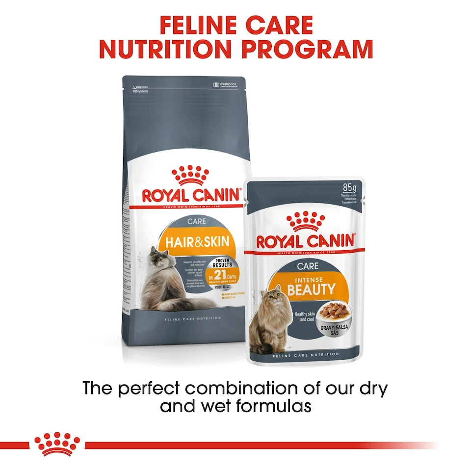 image 1 of ROYAL CANIN® Intense Beauty Care Adult Wet Cat Food N/A | Size: 12 x 85g
Texture: Jelly