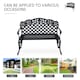 image 6 of Outsunny Cast Aluminium Garden Bench Outdoor Patio 2 Seater High Back Chair Armrest Antique Style Black