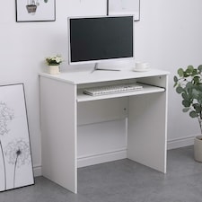 Computer Desk PC Laptop Table Home Office Study Workstation | White