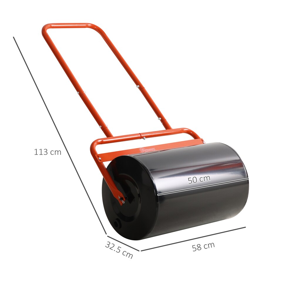 image 1 of Outsunny Combination Push w/ 38L Sand or Water Garden Red