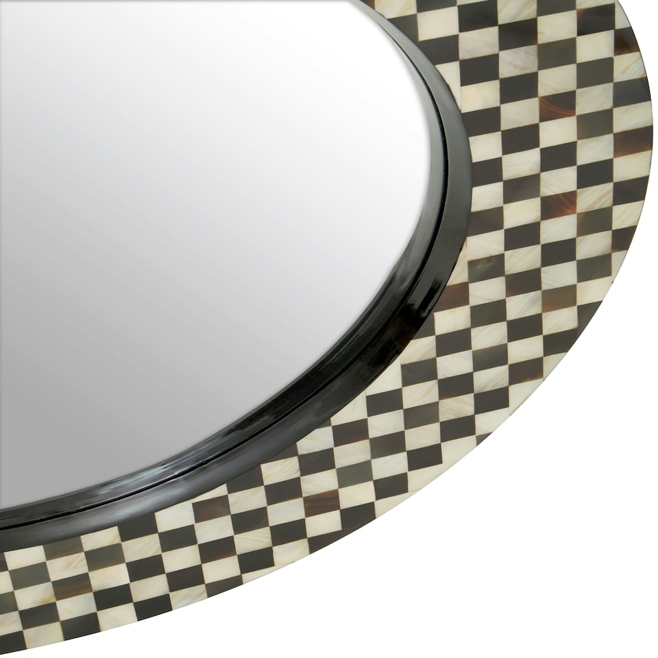 image 1 of Interiors by Premier Round Assorted Shell Wall Mirror Multi