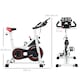 image 5 of HOMCOM 8kg Flywheel Exercise Bike with Adjustable Height, Resistance, White