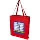 image 1 of Madras Recycled Cotton Gusseted Tote Bag - Red - One Size | Red