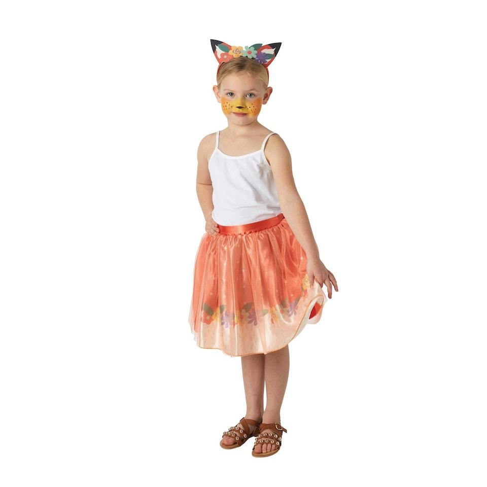 image 1 of Bristol Novelty Childrens/Kids Fox Tutu Skirt Set - Orange - One Size One Size