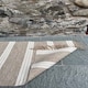 image 2 of RETEELA Living Room Rug with Natural Striped Design - L120 x W180 - Beige Brown