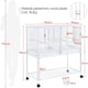 image 3 of Yaheetech 105 cm Tall Stackable and Divided Breeder Cage White