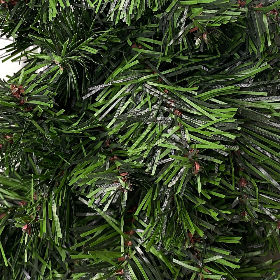 image 1 of 40cm Plain Green Canadian Pine Artificial Christmas Wreath