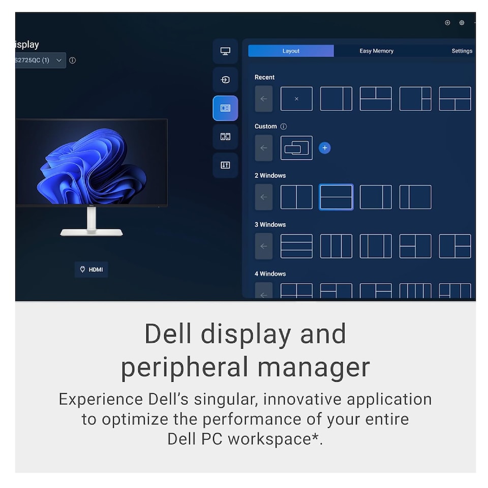 image 1 of Dell Plus S2725QS 27-Inch IPS UHD 4K 120Hz Freesync Premium Height Adjustable Monitor