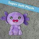 image 5 of Axolotl Soft Toy Cute Plushie Huggable Cuddly Stuffed Toy 18cm Purple