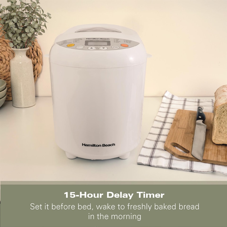 image 1 of Hamilton Beach Essential QuickBake 19-in-1 Automatic Bread Maker