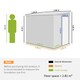 image 7 of Outsunny 7 x 5FT Garden Shed w/ Foundation Lean to Metal Tool Shed Green | Multi | 154W x 206.5D x 181Hcm | 1
