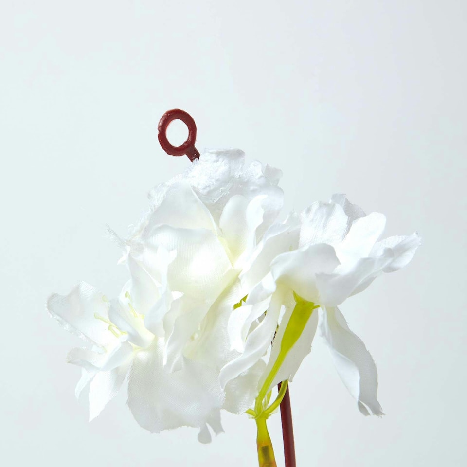 image 1 of Homescapes Set of 3 Cream, Cerise and Pink Artificial Blossom Flower Garlands, 5 Ft