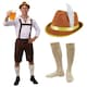 image 1 of Brown Bavarian Costume - with Brown Hat & Socks Brown | 3XL