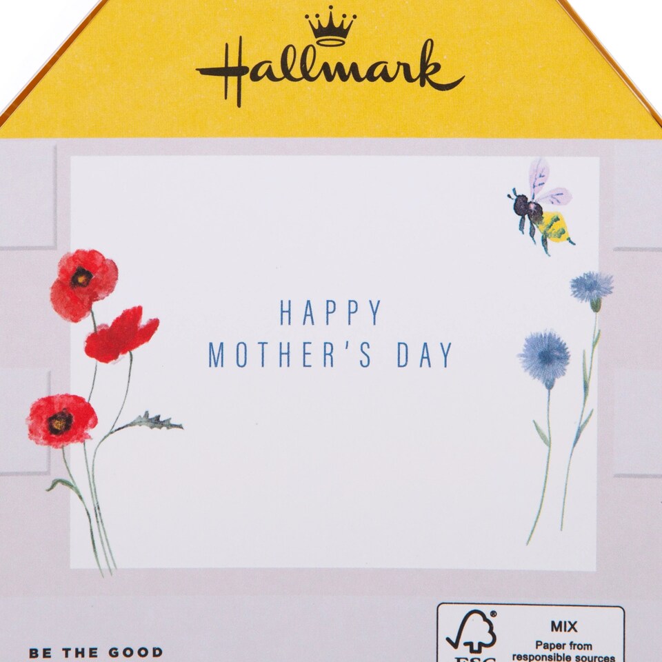 image 1 of Hallmark Mother's Day Card For Mum - 3D Pop-Up Bee Hive | White | Flat: 20.1 cm by 15.3 cm,
Popped Up: 19 cm by 13 cm by 6.2 cm