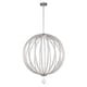 image 1 of Oberlin LED 2 Light Large Spherical Ceiling Pendant Satin Nickel