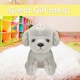 image 9 of Dog Cream Soft Toy Fun Doggy Plush Cuddly Soft Fluffy Cute Puppy 20cm White