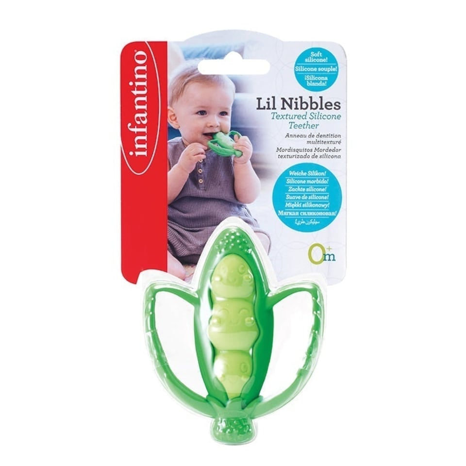image 1 of Infantino Teether Lil Nibbler Peas in a Pod