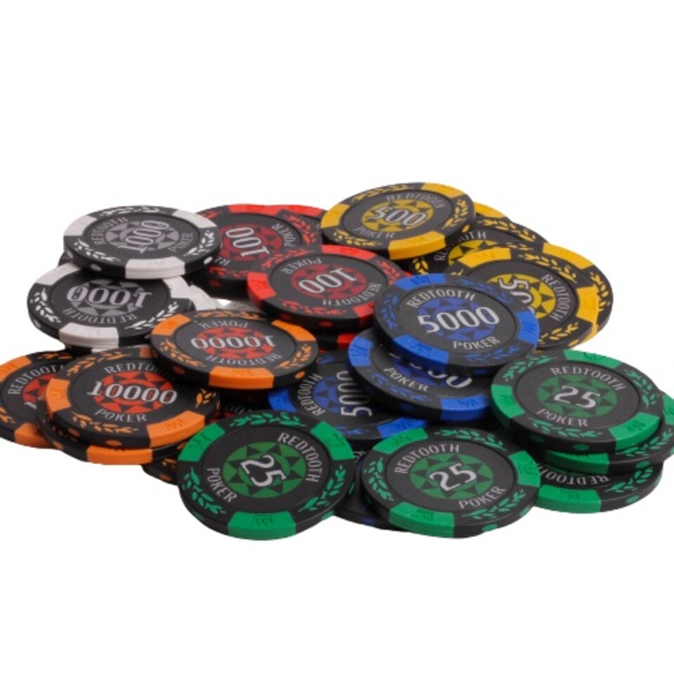 image 1 of Redtooth Poker 14g Casino Quality Poker Chips - Pack of 25 - Various Denominations | Green
