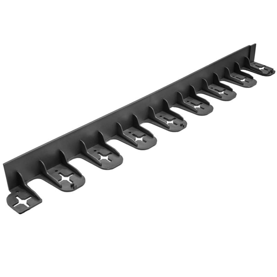 image 1 of Flexible Garden Edging in Black Pack of 3 80cm Pieces Black
