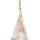 image 3 of Hill Interiors Sparkle Wooden Star Hanging Ornament - Brown/White - One Size
