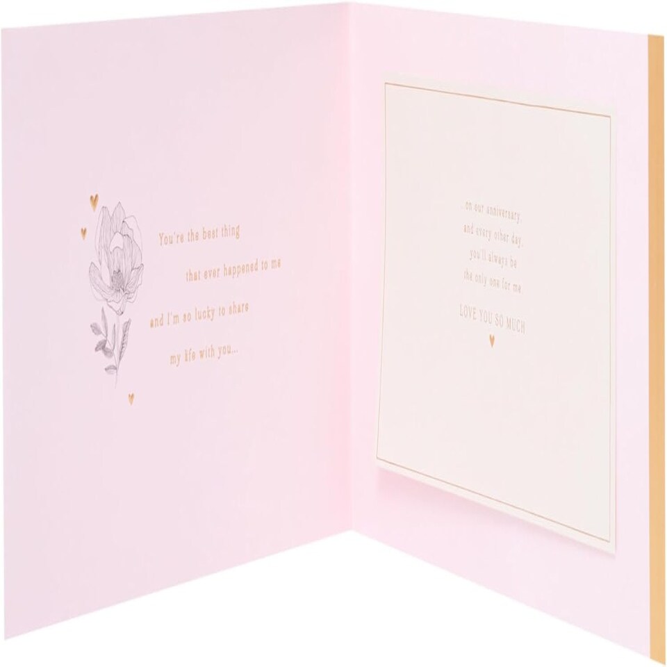 image 1 of Love Design Anniversary Card with Heartfelt Message