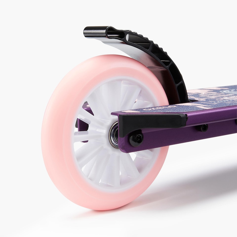 image 1 of Decathlon Mid 5 Kids' Scooter with Handlebar Brake and Suspension - Purple