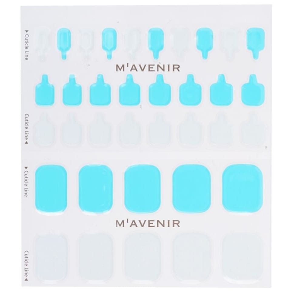 image 1 of Nail Sticker (assorted Colour) - # White Pearl Summer Pedi - 36pcs White