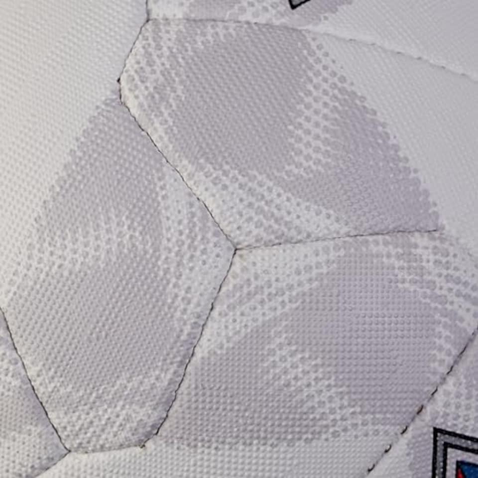 image 1 of Mitre Shooter Match Netball | Great Grip | Durable Design, White/Red/Blue, 5