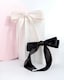 image 3 of Brushworks Satin Hair Bow Duo – Black & White
