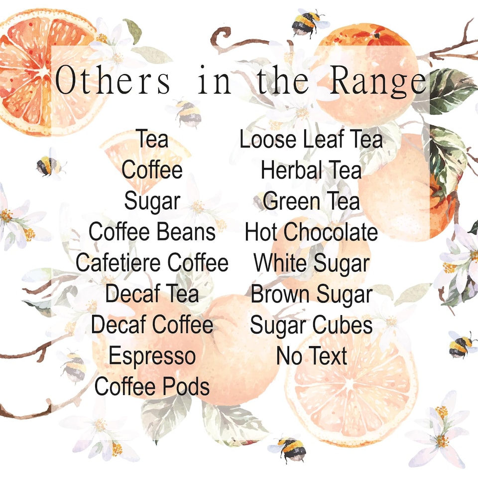 image 1 of Tangerines Large Decaf Coffee Canister