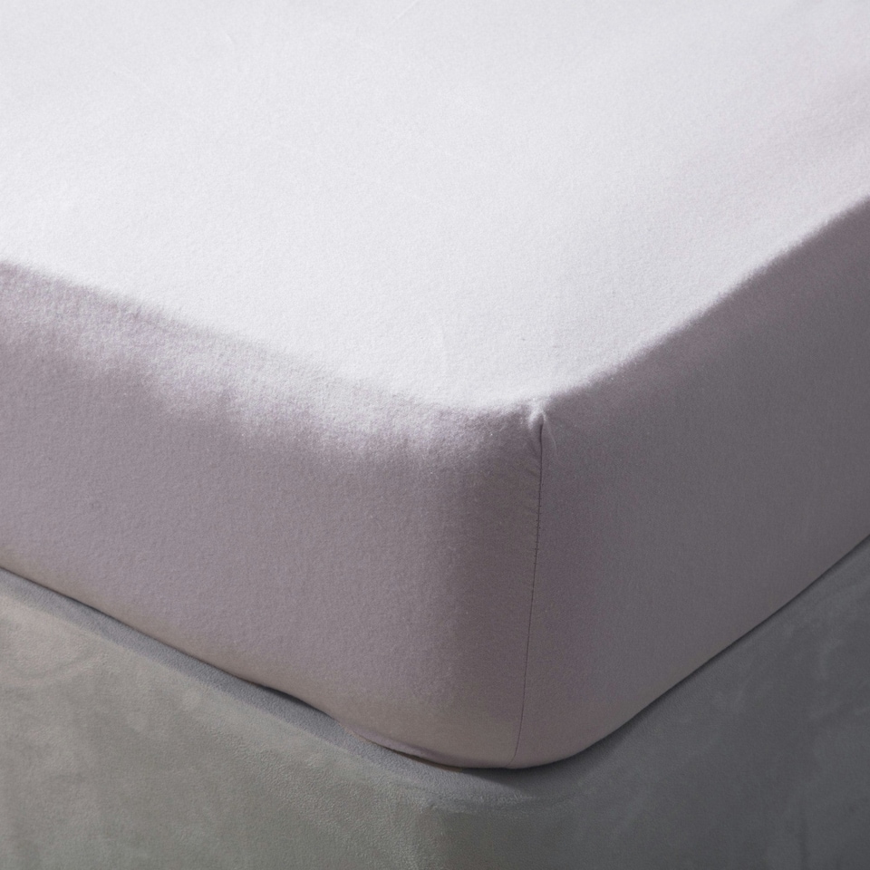 image 1 of Belledorm Brushed Cotton Fitted Sheet - Heather - Double
