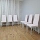 image 3 of Dining Chairs Set of 6 Pink Leather Kitchen Chairs Pink