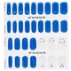 image 2 of Nail Sticker (blue) - # Road Of Snow Tree Nail - 32pcs Blue