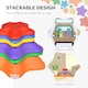 image 3 of Outsunny 6-Piece Balance Stepping Stones Stackable Non-slip Obstacle Course