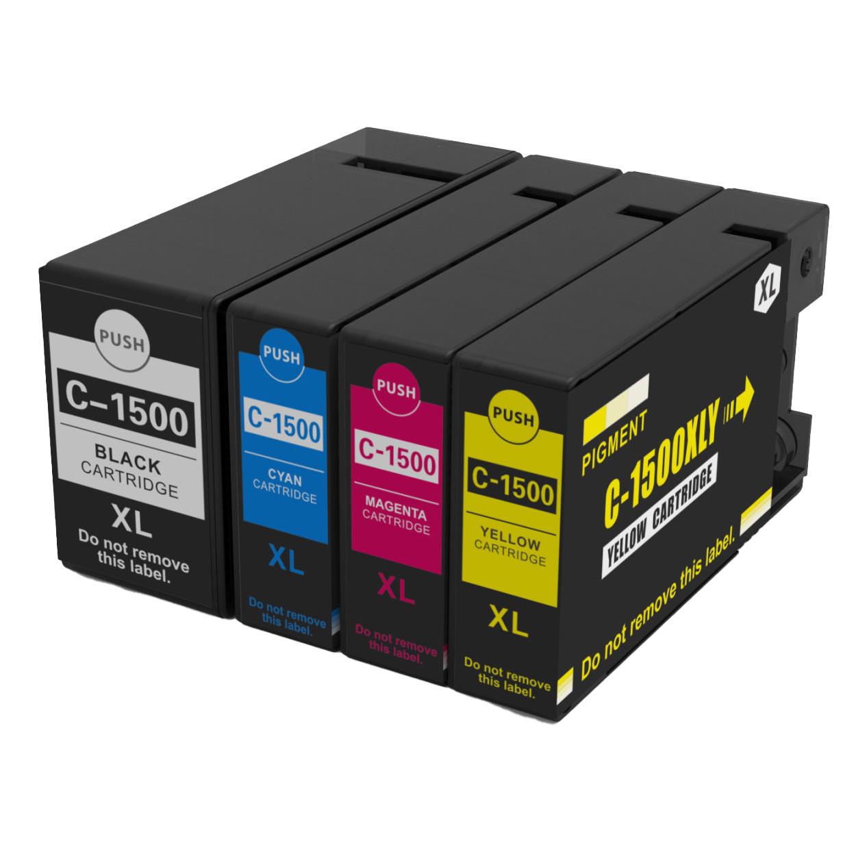 1 Compatible Set of 4 PGI-1500XL Printer Ink Cartridges