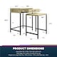 image 5 of Tamlin Nesting End Table Linseed Oak | Cream | Oak
