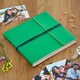 image 1 of Large Coloured Distressed Leather 3-String Photo Album