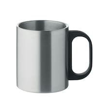 MidOcean Taniss Double Wall 300ml Mug - Matt Silver - One Size