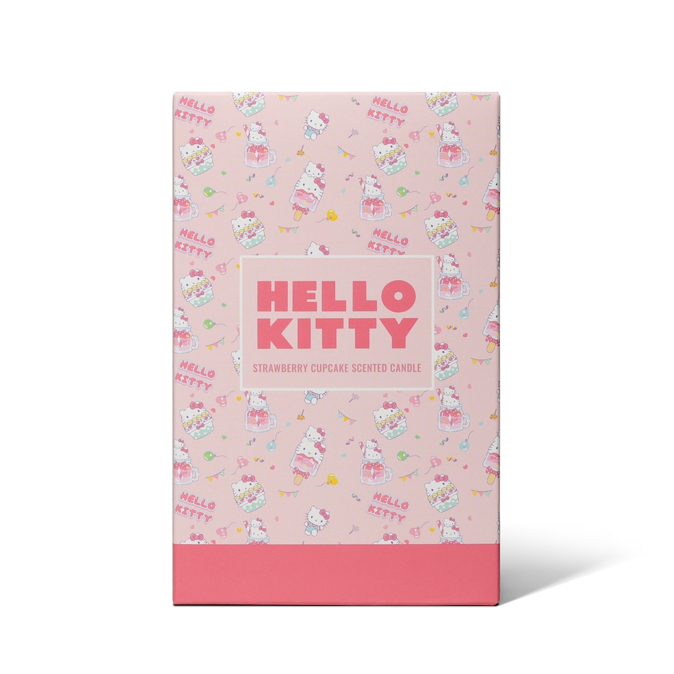 image 1 of Hello Kitty Bakery Strawberry Cupcake Scented Candle 206g