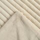 image 3 of OHS Faux Fur Rib Fleece Blanket, 125x150cm - Natural