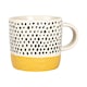 image 5 of Nicola Spring Ceramic Dipped Dots Coffee Mugs - 385ml - Mustard - Pack of 6 | Yellow | Mustard