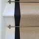 image 2 of Angel Dark Beige Stair Runner with 100% Cotton Black Border