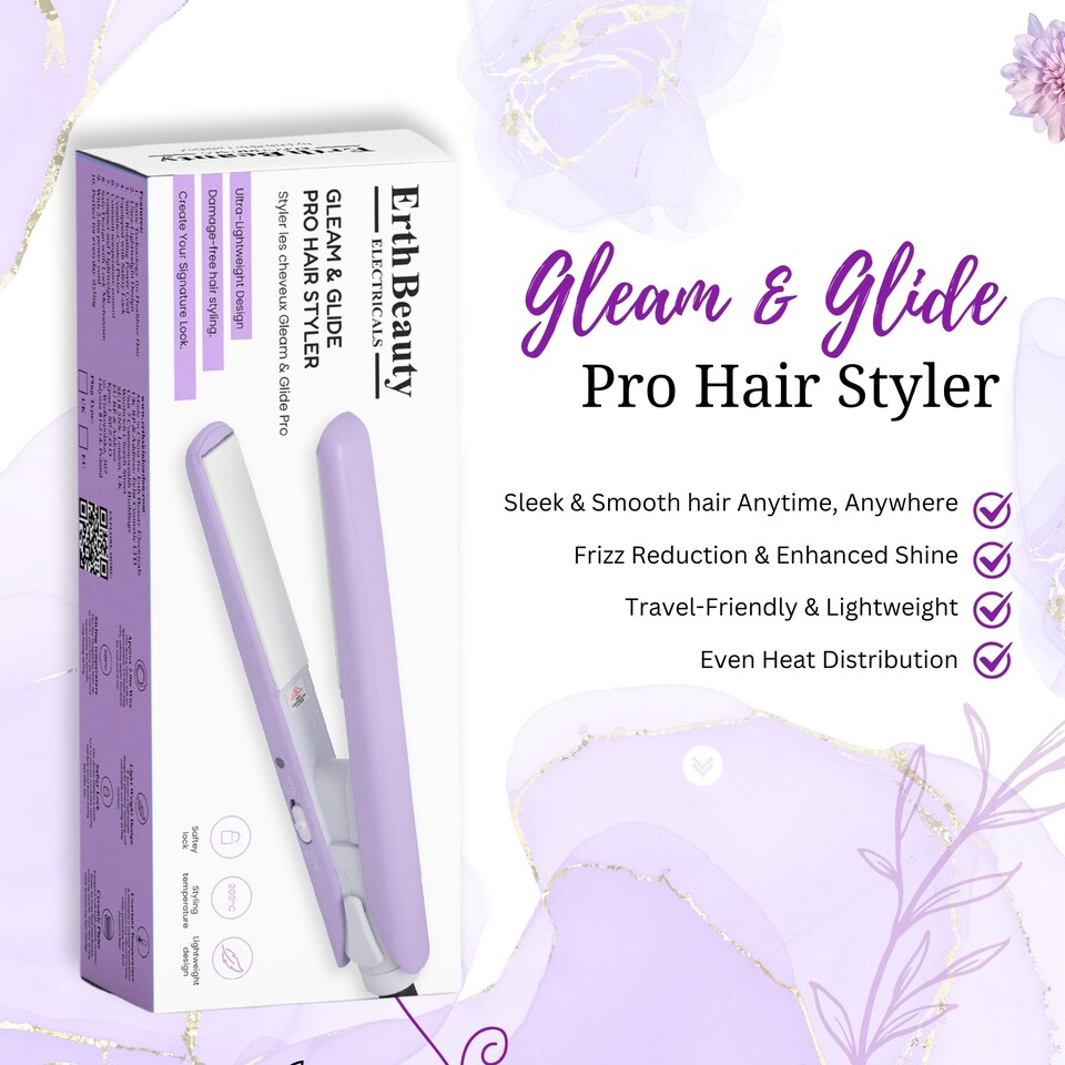 image 1 of Erth Skin London Gleam & Glide Pro Hair Styler
