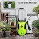 image 7 of Outsunny 1800W High Pressure Washer 150 Bar Pressure 420 Lh Flow Portable Electric Power Washer Jet Wash Cleaner with Adjustable Nozzle 6M Hose Steel Handle for Home Patio Car Driveway Green