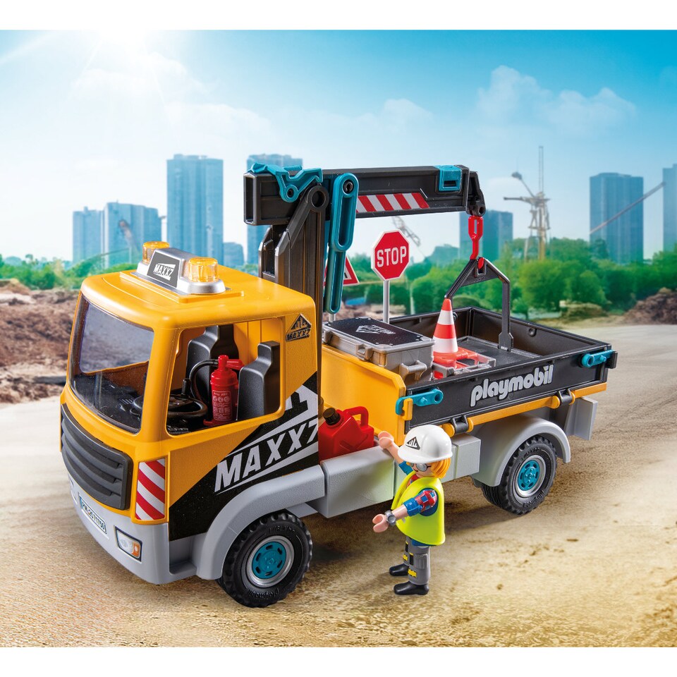image 1 of Construction Truck with Crane