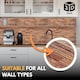 image 3 of NOVECRAFTO Brick Effect 3D Wall Panels (96cm x 48cm) DIY Decorative PVC Plastic Cladding Panels