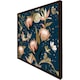 image 2 of The moon, butterflies & flowers (Picutre Frame) Black | S