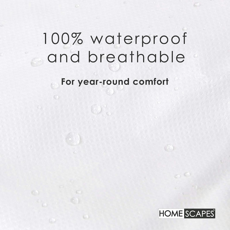 image 1 of Homescapes Waterproof Duvet Protector - Double