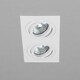 image 4 of BHS Faina 2 Light Adjustable Double Recessed Spotlight | White | White | 1