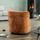 image 4 of Camarillo Swivel Base Fabric Accent Chair - Orange